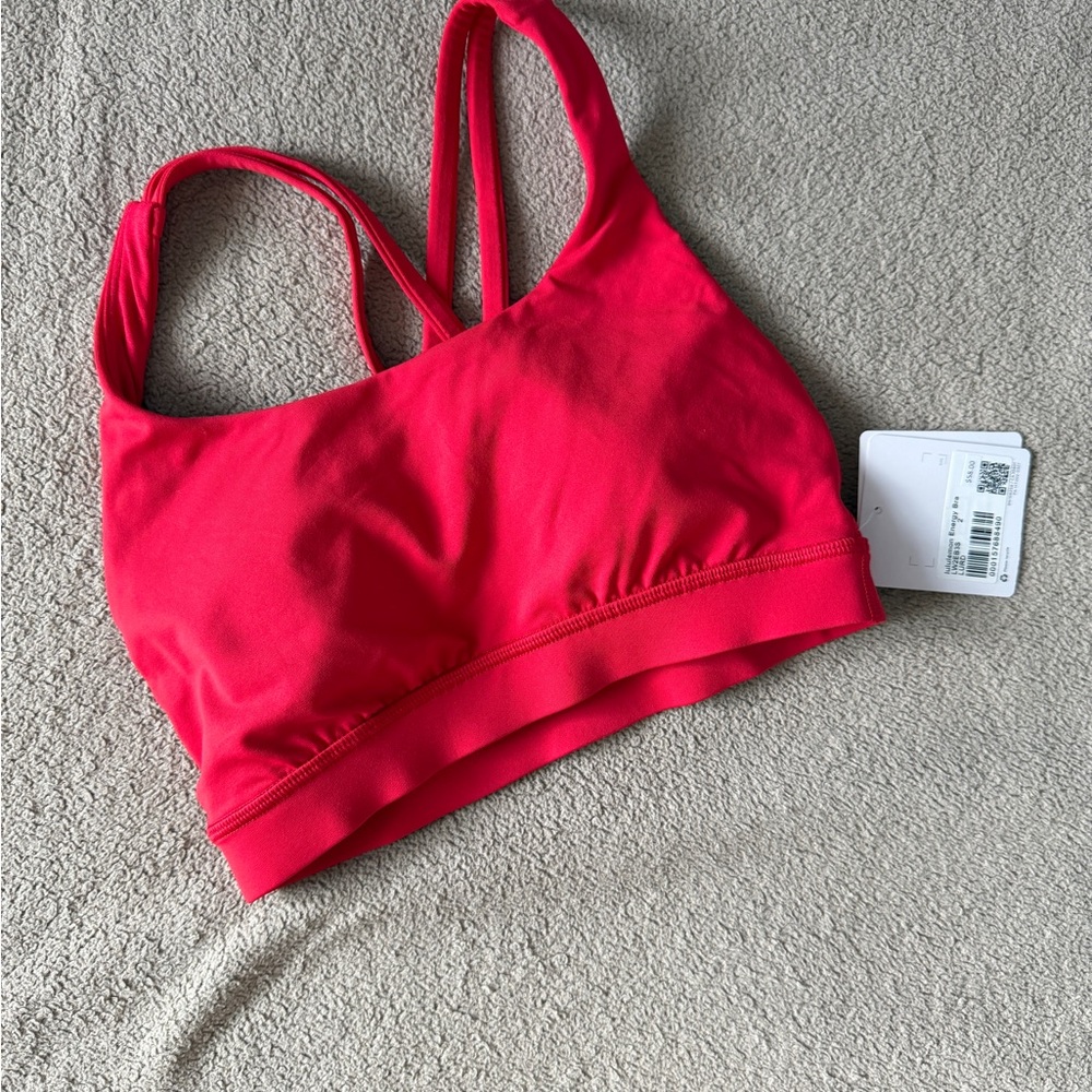 NWT Lululemon RED Energy Bra